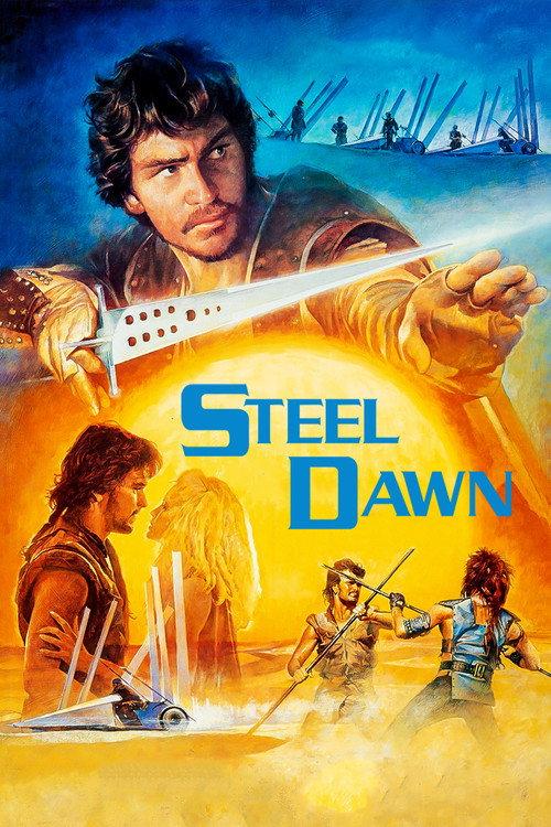 Steel Dawn 1987 official movie poster