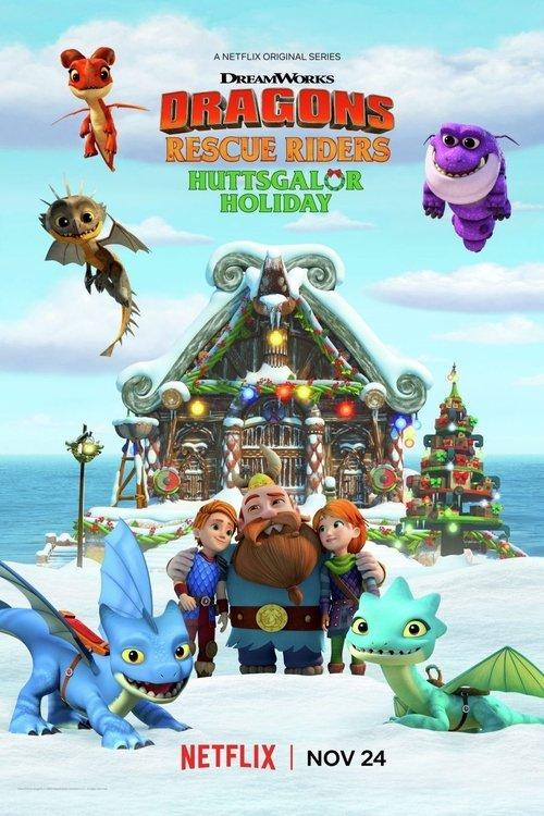 Dragons: Rescue Riders: Huttsgalor Holiday 2020 official movie poster