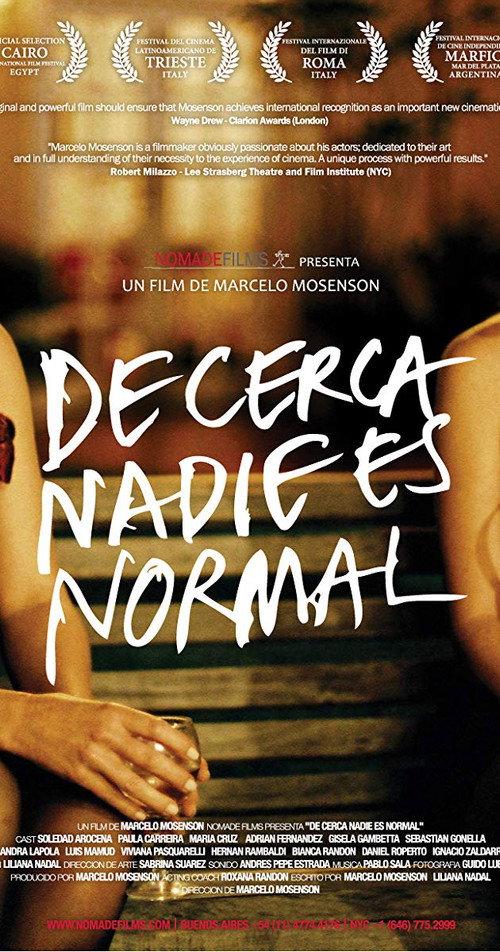 De cerca nadie es normal 2009 official movie poster