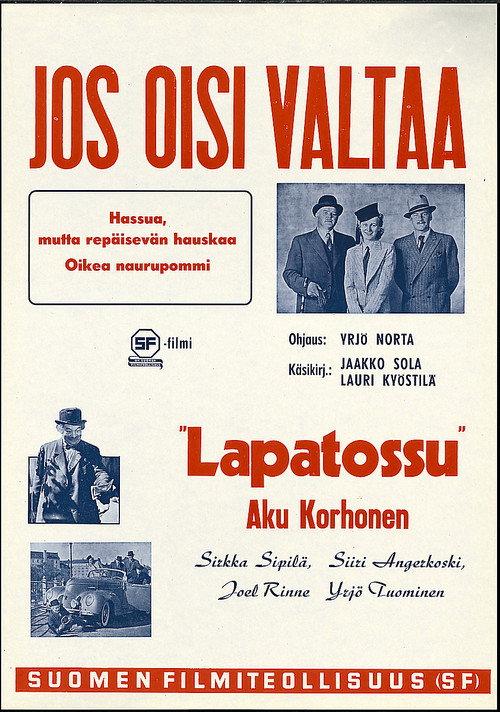 Jos oisi valtaa… 1941 official movie poster