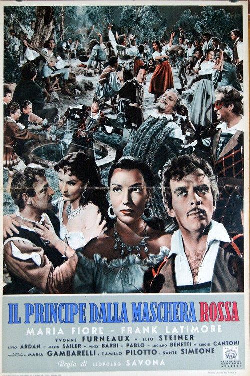 The Prince with the Red Mask 1955 official movie poster
