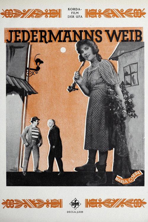 Jedermanns Weib 1924 official movie poster