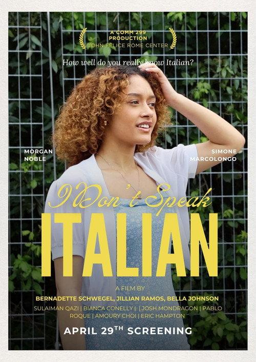 I Don't Speak Italian 2026 official movie poster