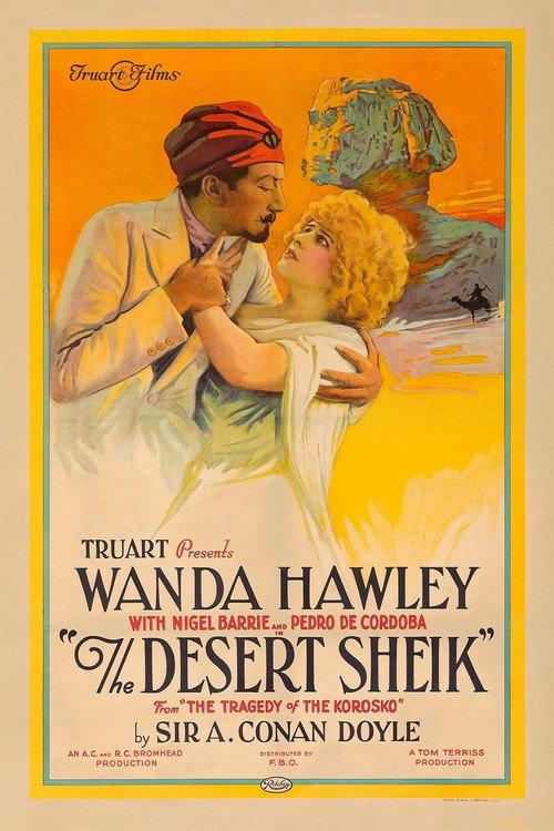 The Desert Sheik 1924 official movie poster
