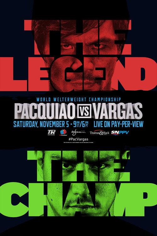 Manny Pacquiao vs. Jessie Vargas 2016 official movie poster