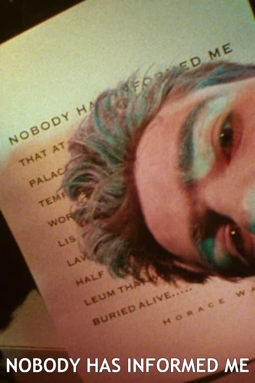 Nobody Had Informed Me 1989 official movie poster