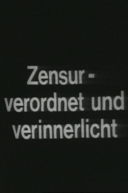 Zensur – Verordnet und Verinnerlicht 1970 official movie poster