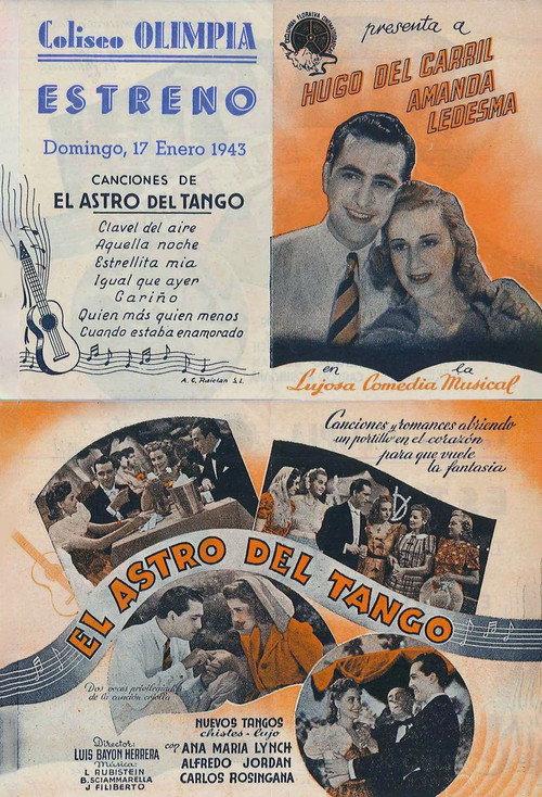 El astro del tango 1940 official movie poster