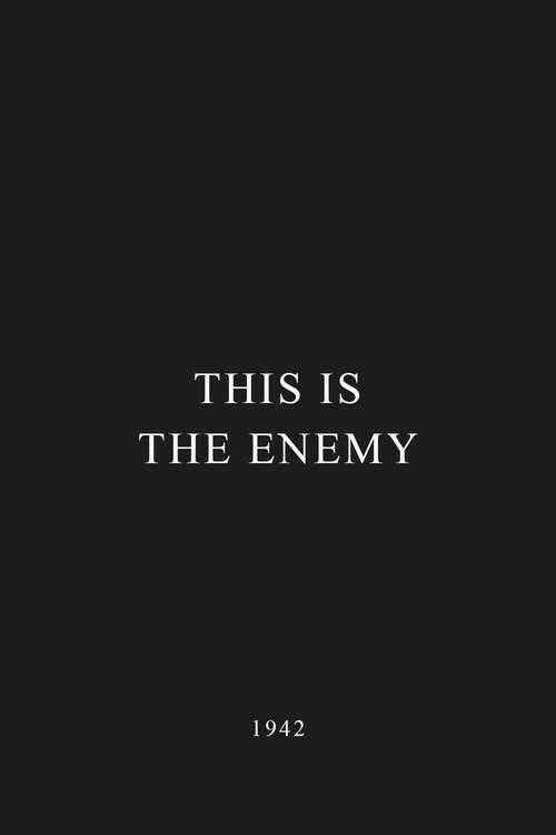This is the Enemy 1942 official movie poster