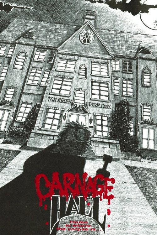 Carnage Hall 1988 official movie poster