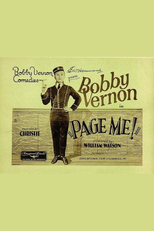 Page Me 1926 official movie poster