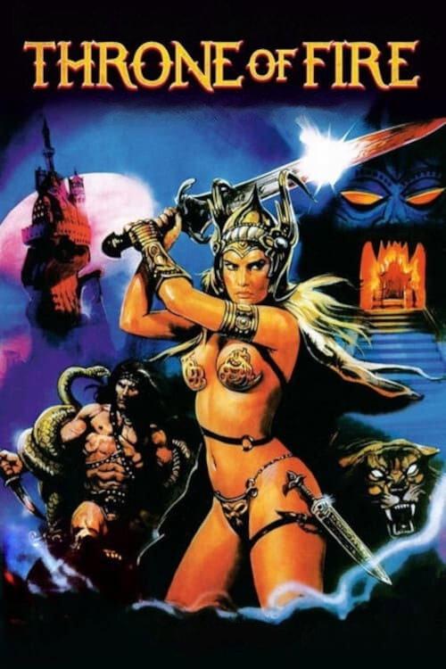 Throne of Fire 1983 official movie poster