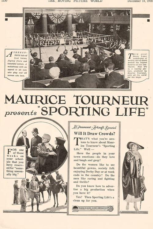 Sporting Life 1918 official movie poster