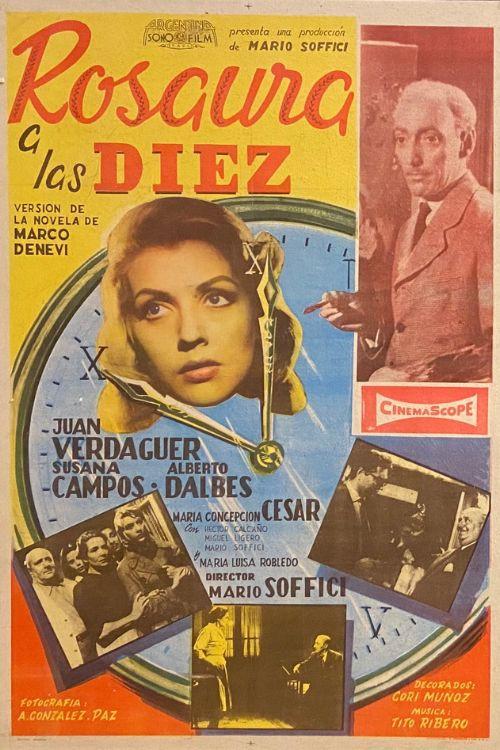 Rosaura at 10 O'Clock 1958 official movie poster