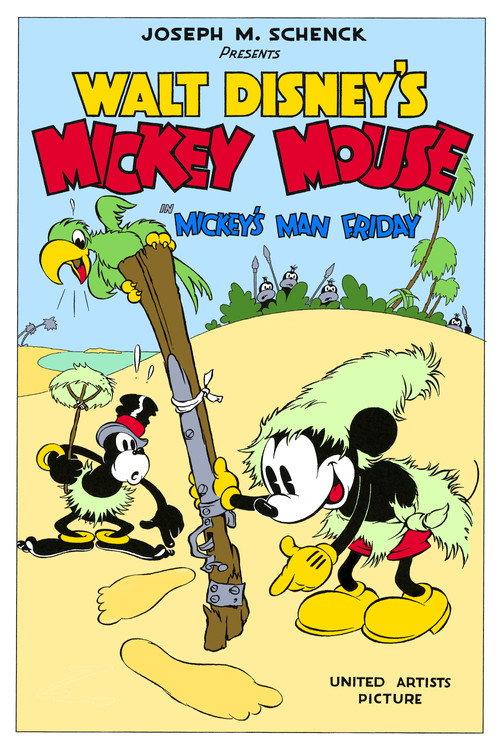 Mickey's Man Friday 1935 official movie poster