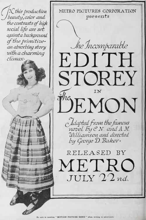The Demon 1918 official movie poster