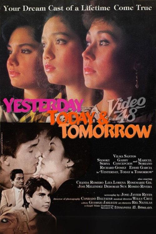 Yesterday, Today & Tomorrow 1986 official movie poster