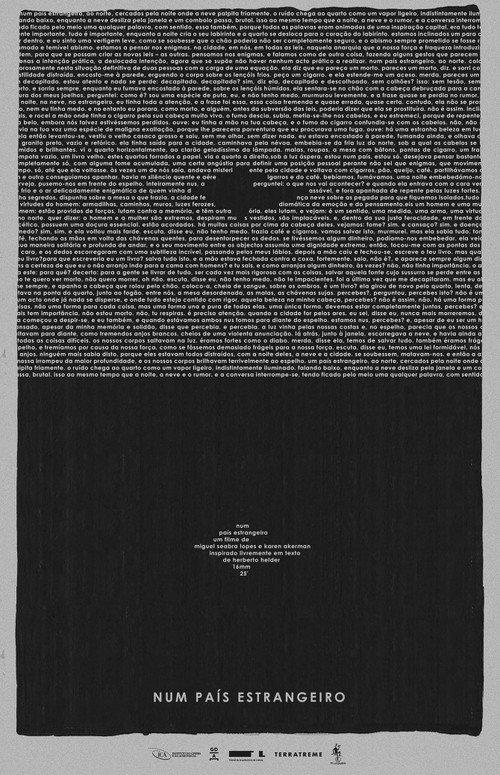 In a Foreign Country 2018 official movie poster