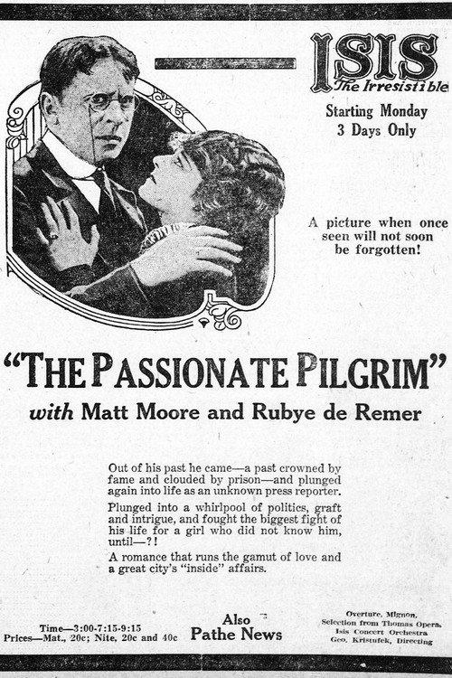 The Passionate Pilgrim 1921 official movie poster