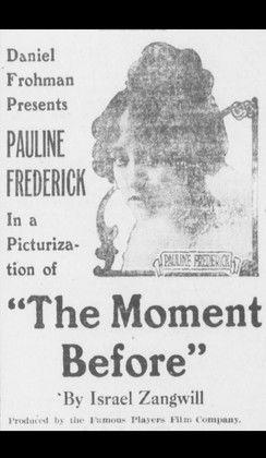 The Moment Before 1916 official movie poster