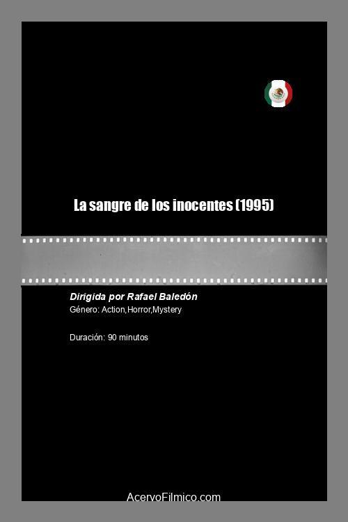 La sangre de los inocentes 1995 official movie poster