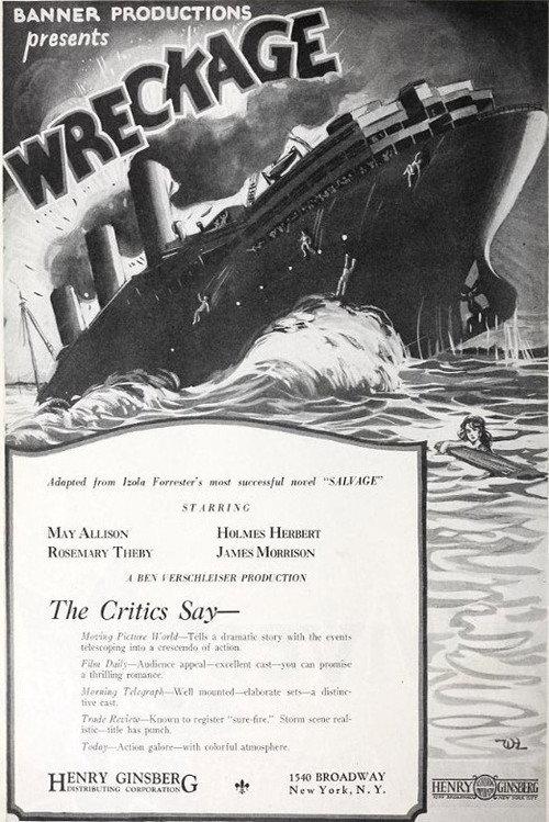 Wreckage 1925 official movie poster