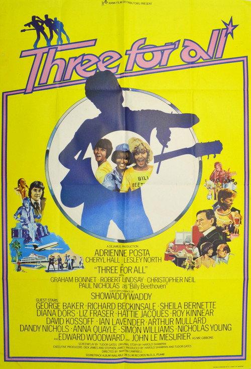 Three for All 1975 official movie poster