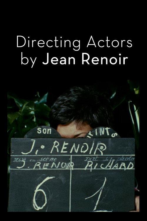 Directing Actors by Jean Renoir 1969 official movie poster
