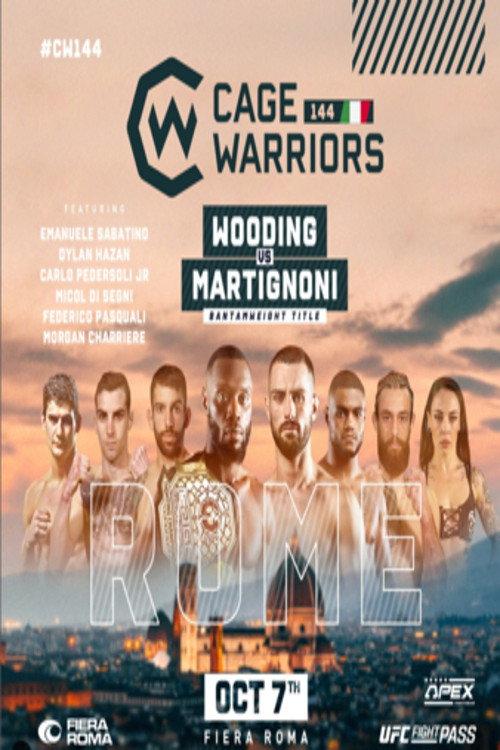 Cage Warriors 144: Rome 2022 official movie poster