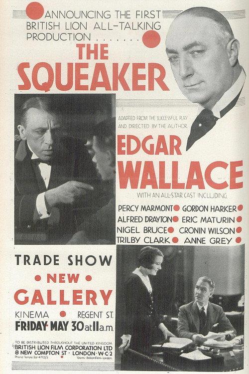 The Squeaker 1930 official movie poster
