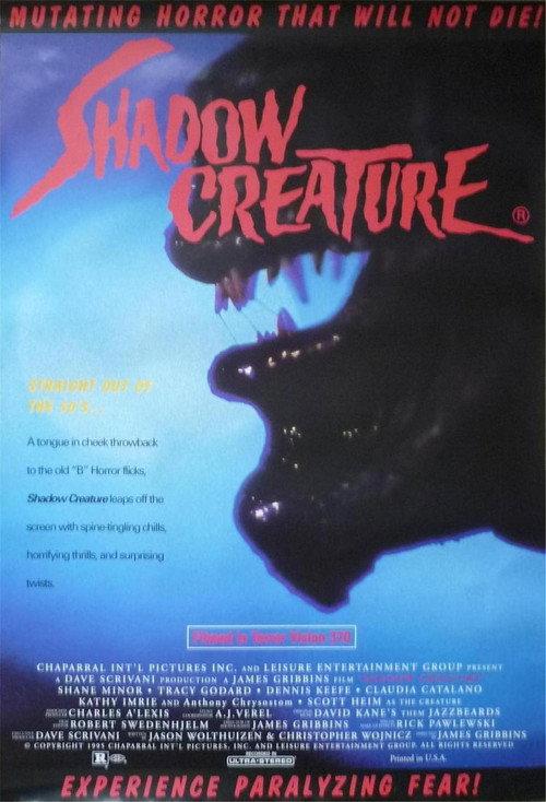 Shadow Creature 1995 official movie poster