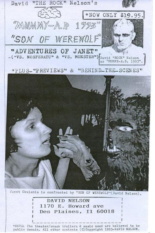 The Adventures of Janet: Janet vs Werewolf 1993 official movie poster