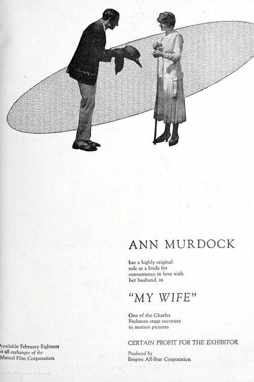 My Wife 1918 official movie poster
