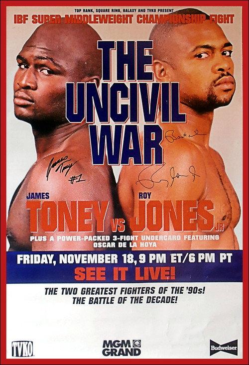 James Toney vs. Roy Jones Jr 1994 official movie poster