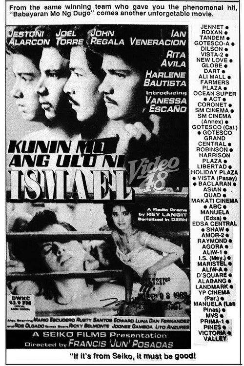 Kunin Mo ang Ulo ni Ismael 1990 official movie poster