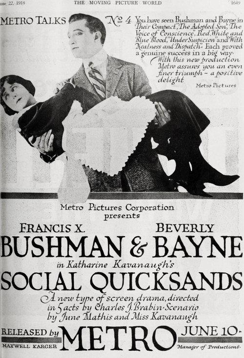 Social Quicksands 1918 official movie poster