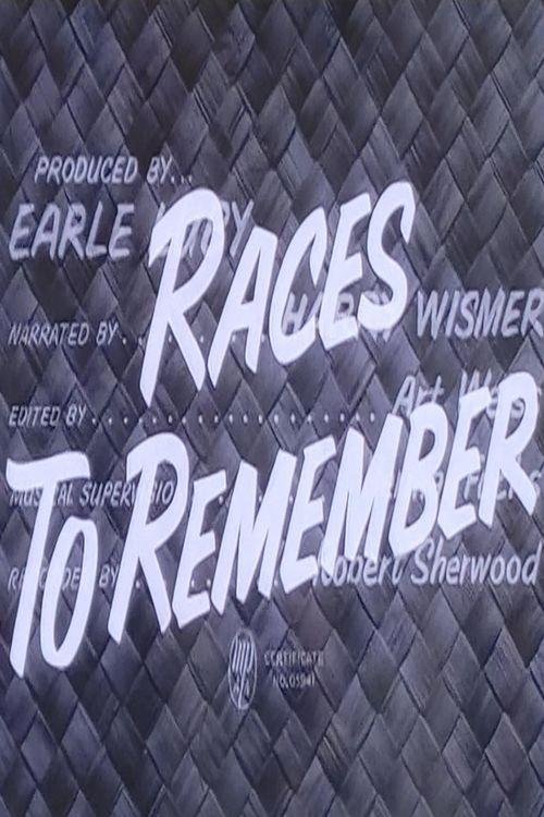 Races to Remember 1956 official movie poster