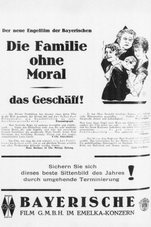 Die Familie ohne Moral 1927 official movie poster
