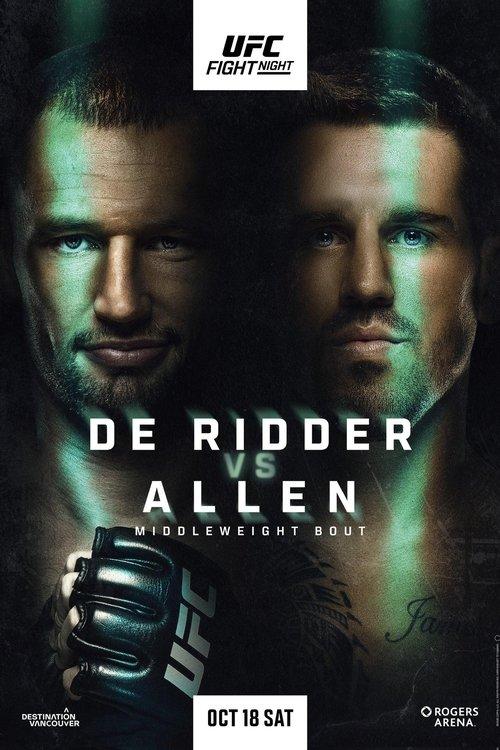 UFC Fight Night 262: de Ridder vs. Allen 2025 official movie poster