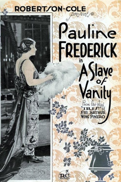 A Slave of Vanity 1920 official movie poster