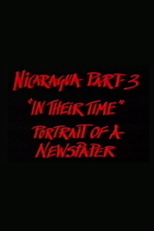 Nicaragua Part 3: In Their Time 1985 official movie poster