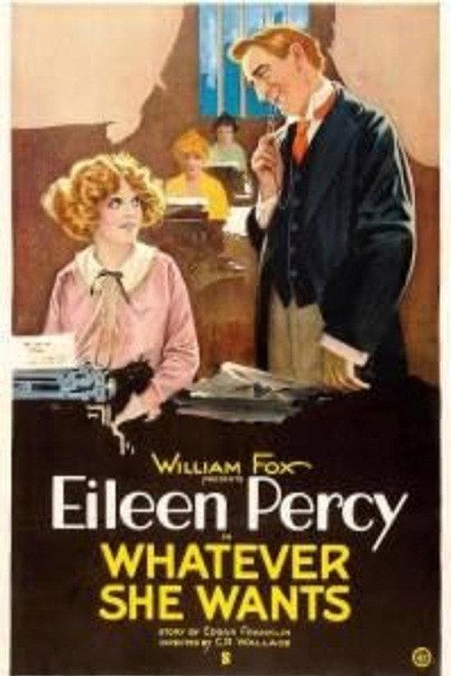 Whatever She Wants 1921 official movie poster