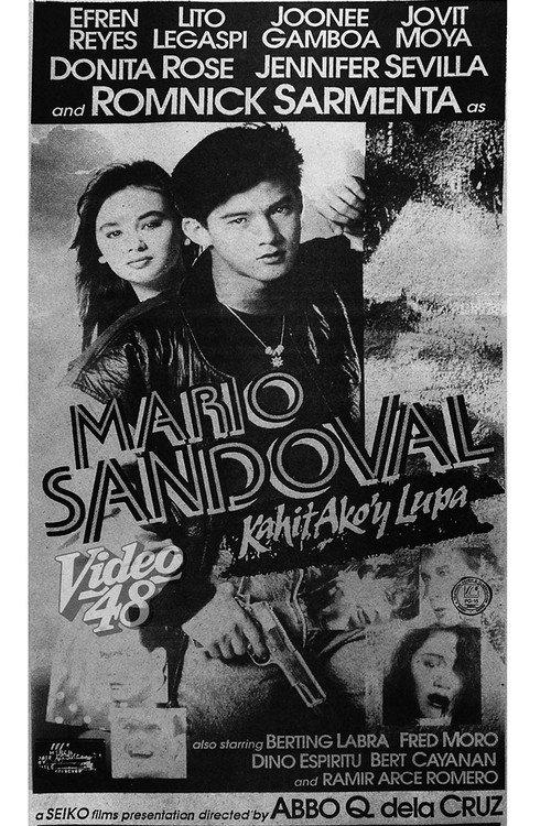 Mario Sandoval 1993 official movie poster