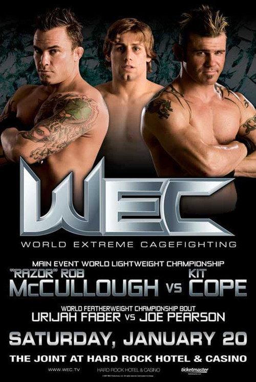 WEC 25: McCullough vs. Cope 2007 official movie poster