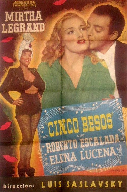 Cinco besos 1946 official movie poster