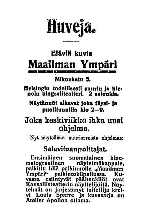 Salaviinanpolttajat 1907 official movie poster