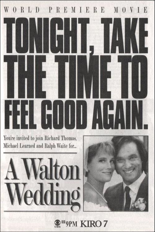 A Walton Wedding 1995 official movie poster