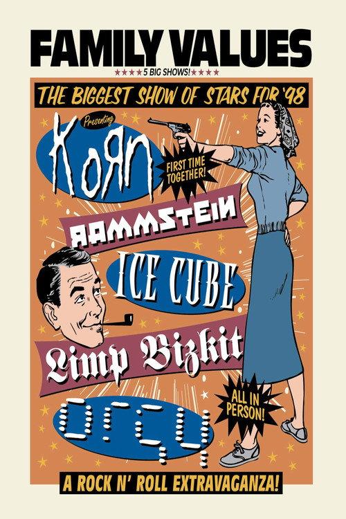 Family Values Tour '98 1999 official movie poster