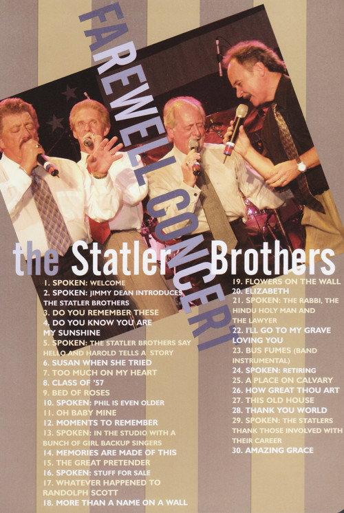 The Statler Brothers Farewell Concert 2003 official movie poster
