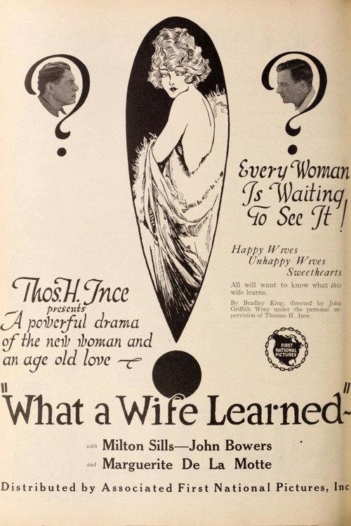 What a Wife Learned 1923 official movie poster